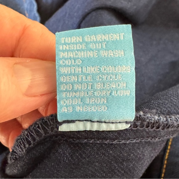 J McLaughlin Size Medium Blue Medora Cotton/Spandex Lace Up Shift Dress - Picture 11 of 11